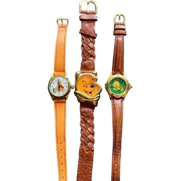 Tweety Bird Winnie the Pooh Princess Warner brothers watches three - Picture 4 of 7